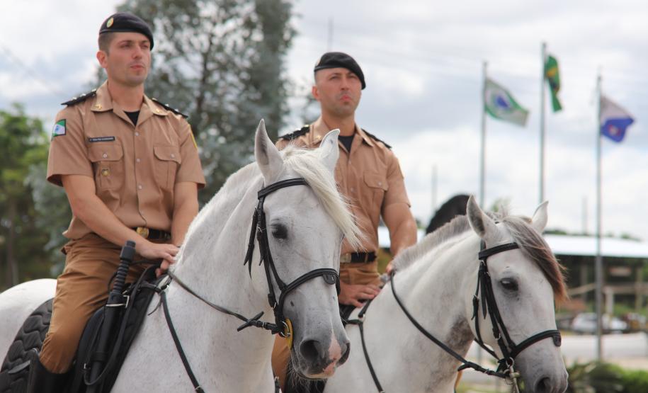 solenidade que marcou a conclusão do Curso de Policiamento Montado (CPMon)
