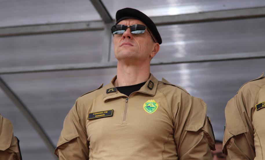 solenidade que marcou a conclusão do Curso de Policiamento Montado (CPMon)