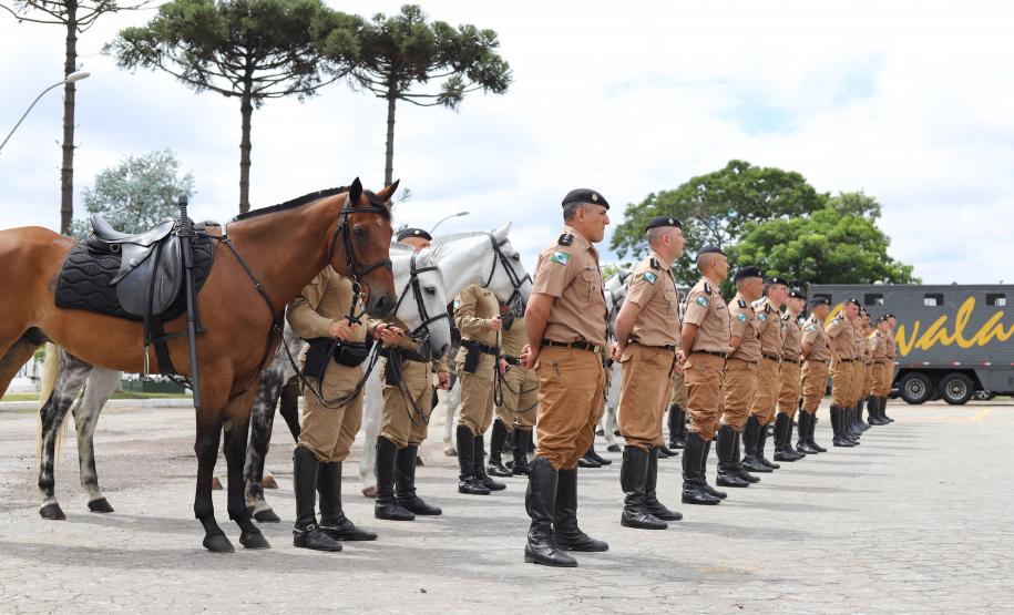 solenidade que marcou a conclusão do Curso de Policiamento Montado (CPMon)