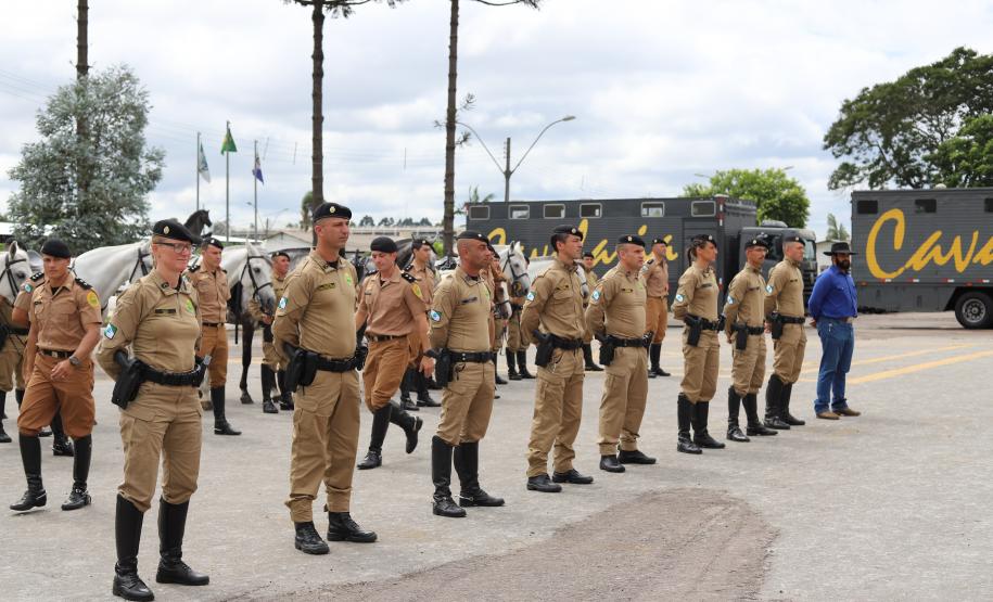solenidade que marcou a conclusão do Curso de Policiamento Montado (CPMon)