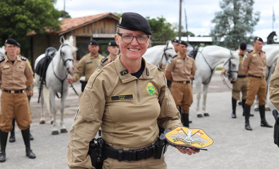 solenidade que marcou a conclusão do Curso de Policiamento Montado (CPMon)