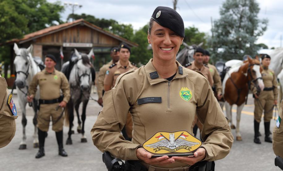 solenidade que marcou a conclusão do Curso de Policiamento Montado (CPMon)