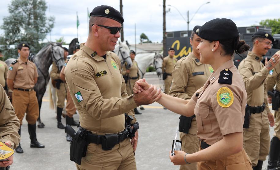 solenidade que marcou a conclusão do Curso de Policiamento Montado (CPMon)