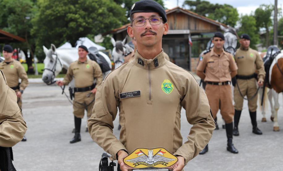 solenidade que marcou a conclusão do Curso de Policiamento Montado (CPMon)