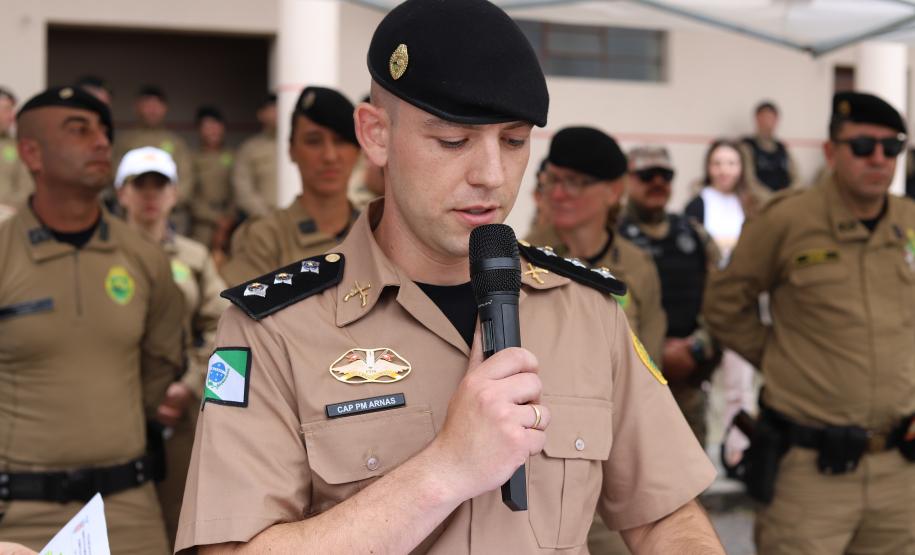 solenidade que marcou a conclusão do Curso de Policiamento Montado (CPMon)