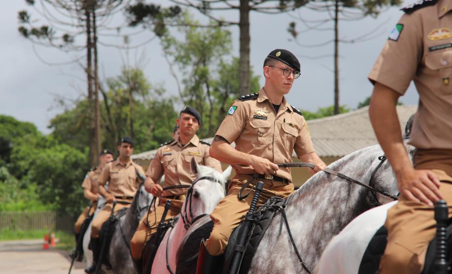 solenidade que marcou a conclusão do Curso de Policiamento Montado (CPMon)