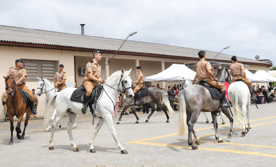 solenidade que marcou a conclusão do Curso de Policiamento Montado (CPMon)