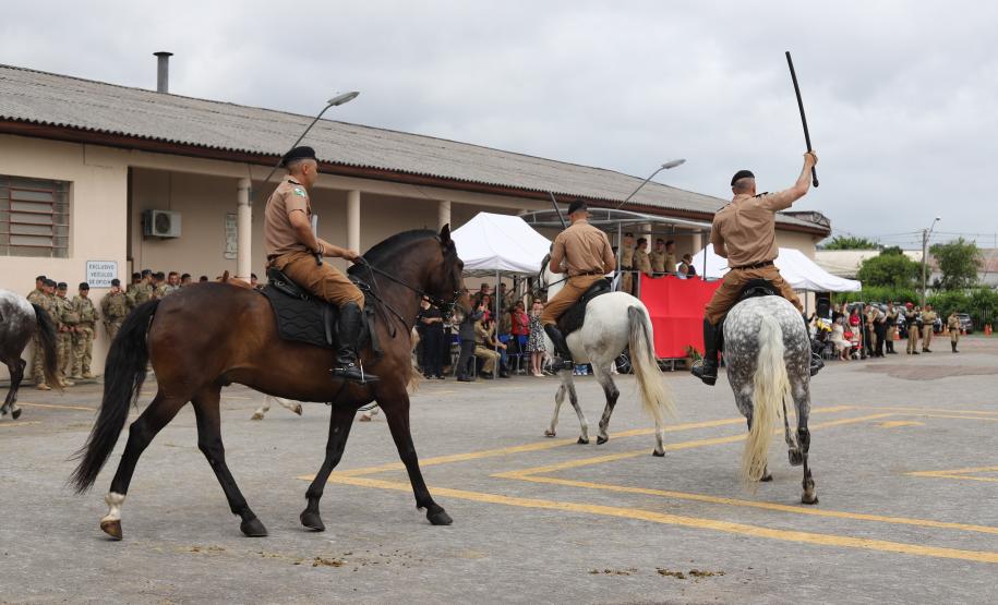 solenidade que marcou a conclusão do Curso de Policiamento Montado (CPMon)