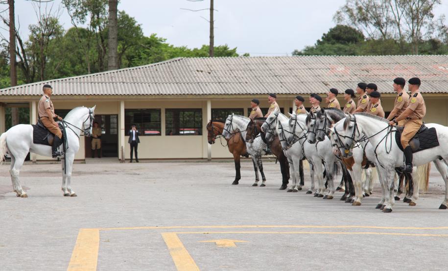 solenidade que marcou a conclusão do Curso de Policiamento Montado (CPMon)