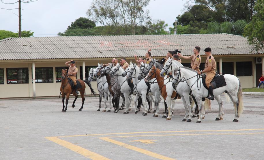 solenidade que marcou a conclusão do Curso de Policiamento Montado (CPMon)