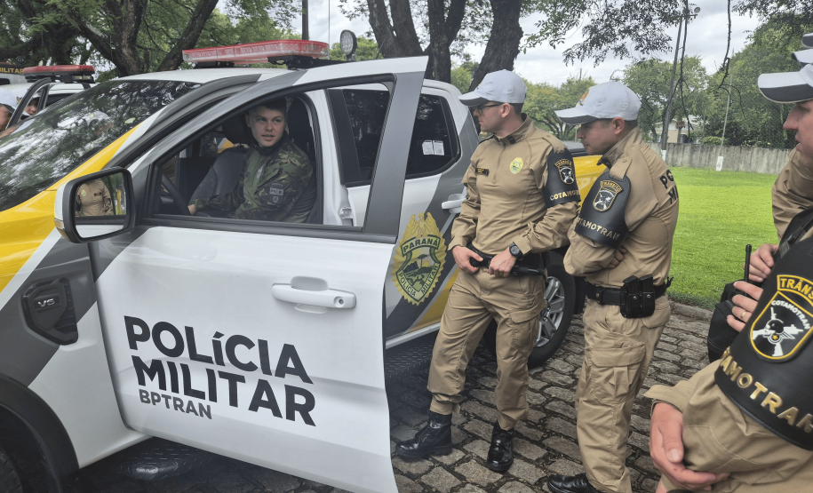 POLICIAIS DO BPTRAN REALIZARAM CURSO DE DIREÇÃO DEFENSIVA OFF-ROAD E OPERAÇÃO DAS NOVAS VIATURAS RANGER 4X4