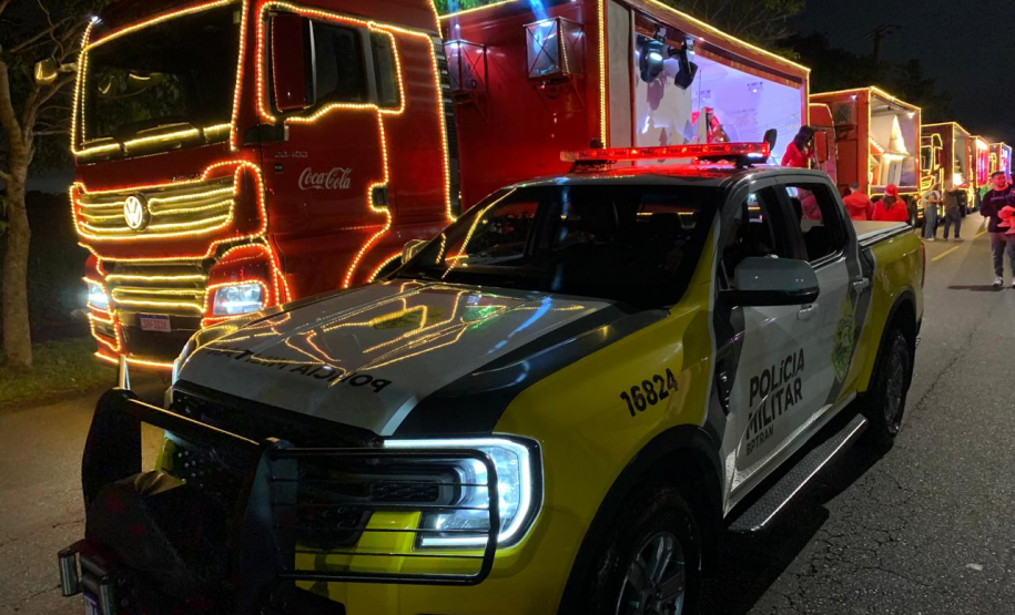 Batalhão de Polícia de Trânsito Realiza Escolta da Caravana de Natal Coca-Cola