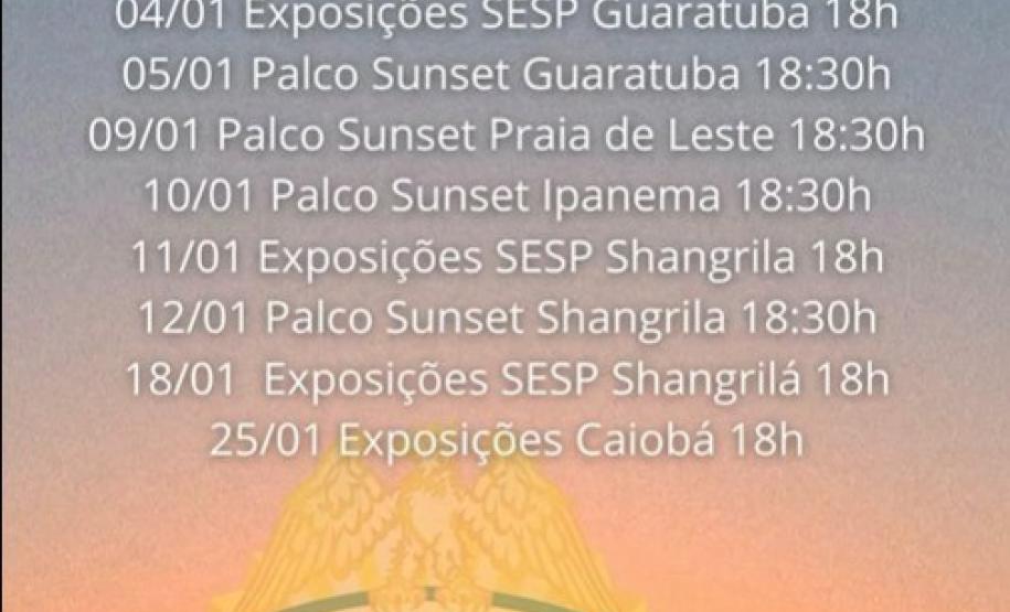Banda da Polícia Militar do Paraná (PMPR) se apresentou no Palco Sunset