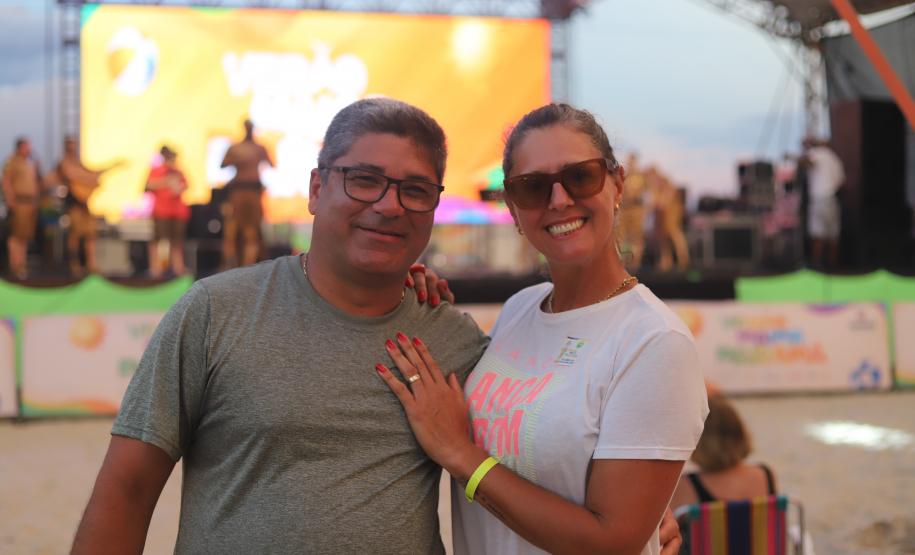 Banda da Polícia Militar do Paraná (PMPR) se apresentou no Palco Sunset