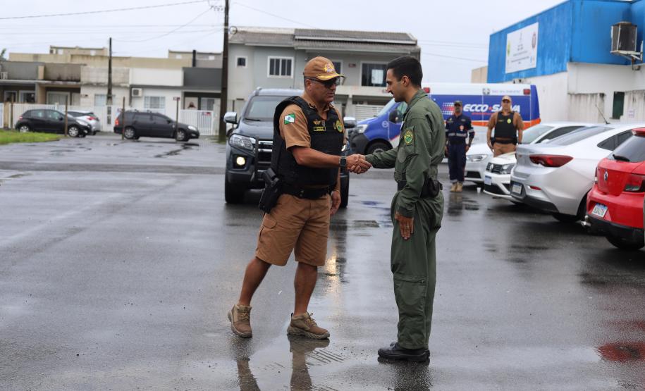 O coronel Jefferson Silva, acompanhado pelo Chefe do Estado-Maior, coronel Paulo Roberto Lima, realizaram encontros para acompanhar de perto as atividades