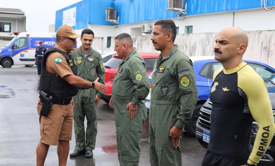 O coronel Jefferson Silva, acompanhado pelo Chefe do Estado-Maior, coronel Paulo Roberto Lima, realizaram encontros para acompanhar de perto as atividades