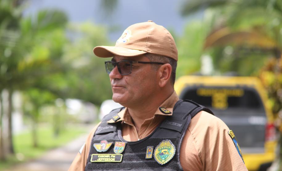 O coronel Jefferson Silva, acompanhado pelo Chefe do Estado-Maior, coronel Paulo Roberto Lima, realizaram encontros para acompanhar de perto as atividades