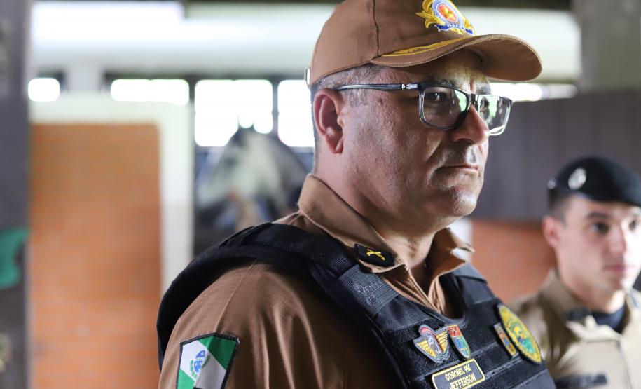 O coronel Jefferson Silva, acompanhado pelo Chefe do Estado-Maior, coronel Paulo Roberto Lima, realizaram encontros para acompanhar de perto as atividades