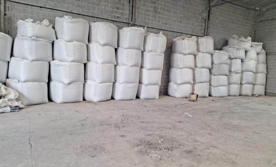 30 toneladas de fertilizante foram recuperadas, avaliadas em aproximadamente R$ 115 mil