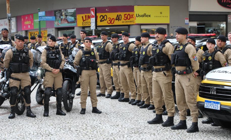 Polícia Militar do Paraná apresenta primeiros resultados de operação preventiva na região central