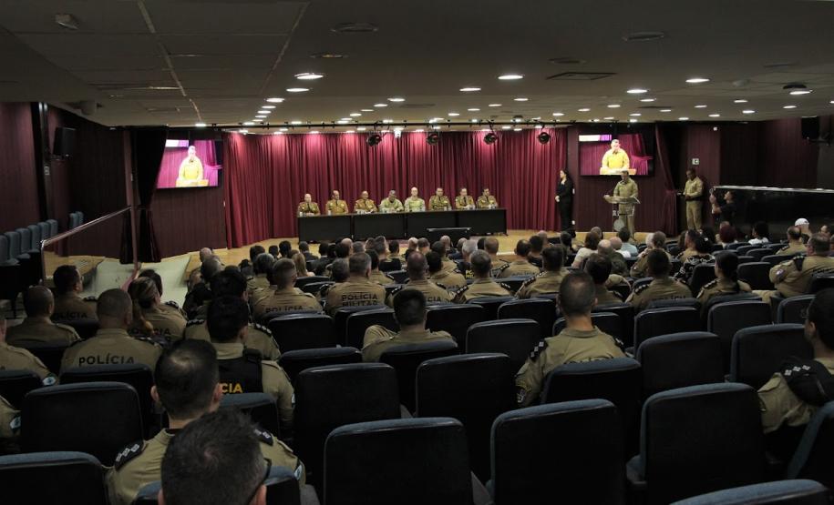 Polícia Militar do Paraná realiza cerimônia que marca a renovação de cinco diretorias da corporação