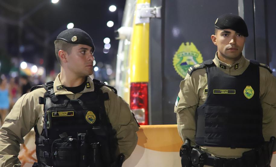 Polícia Militar do Paraná garante a segurança no penúltimo fim de semana de shows do Verão Maior