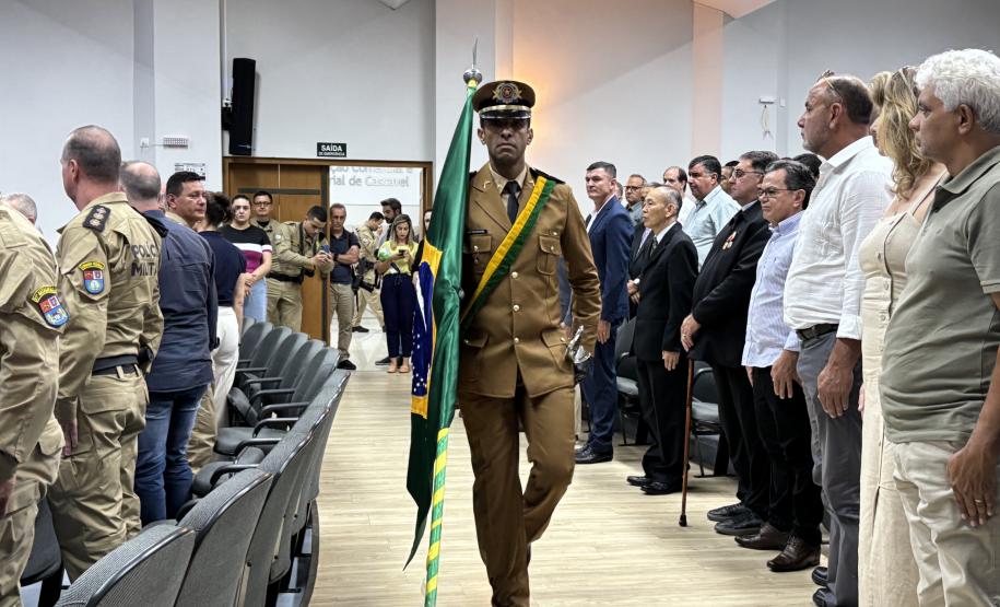Solenidade de entrega de comando do 5º Comando Regional de Polícia Militar da PMPR