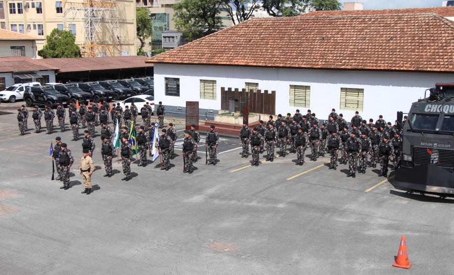 Polícia Militar do Paraná realiza solenidade que marca passagem de comando no Batalhão de Polícia de Choque