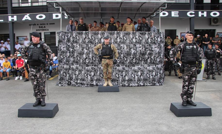 Polícia Militar do Paraná realiza solenidade que marca passagem de comando no Batalhão de Polícia de Choque