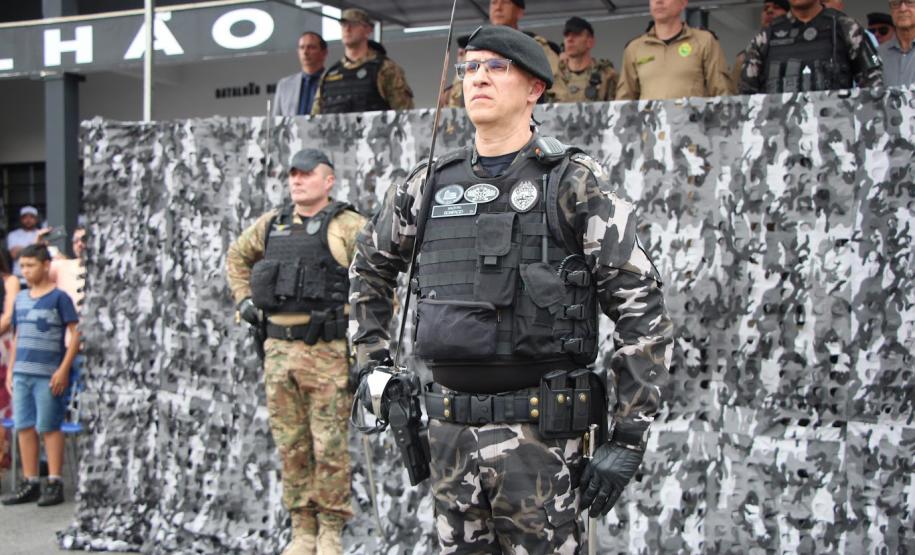 Polícia Militar do Paraná realiza solenidade que marca passagem de comando no Batalhão de Polícia de Choque