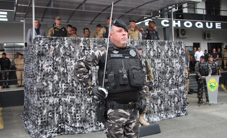 Polícia Militar do Paraná realiza solenidade que marca passagem de comando no Batalhão de Polícia de Choque