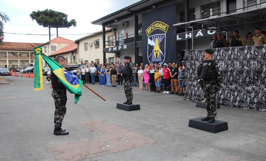 Polícia Militar do Paraná realiza solenidade que marca passagem de comando no Batalhão de Polícia de Choque