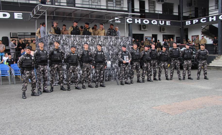 Polícia Militar do Paraná realiza solenidade que marca passagem de comando no Batalhão de Polícia de Choque