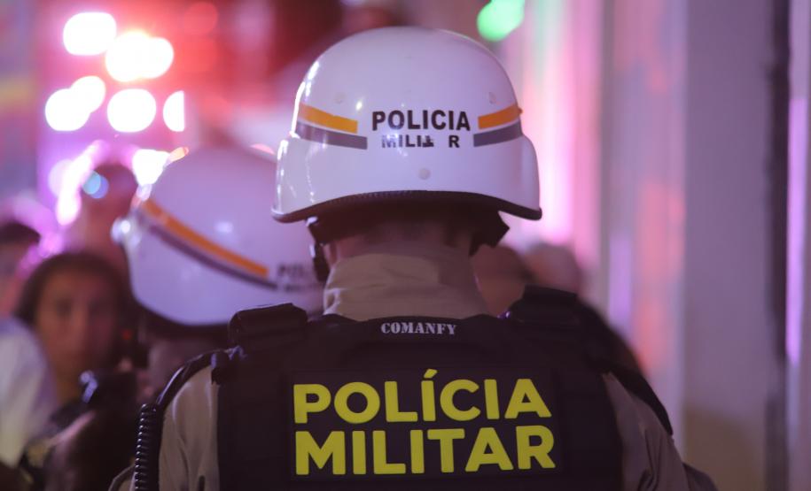 A presença ostensiva da corporação garantiu um ambiente seguro para todos os 8000 mil moradores e turistas