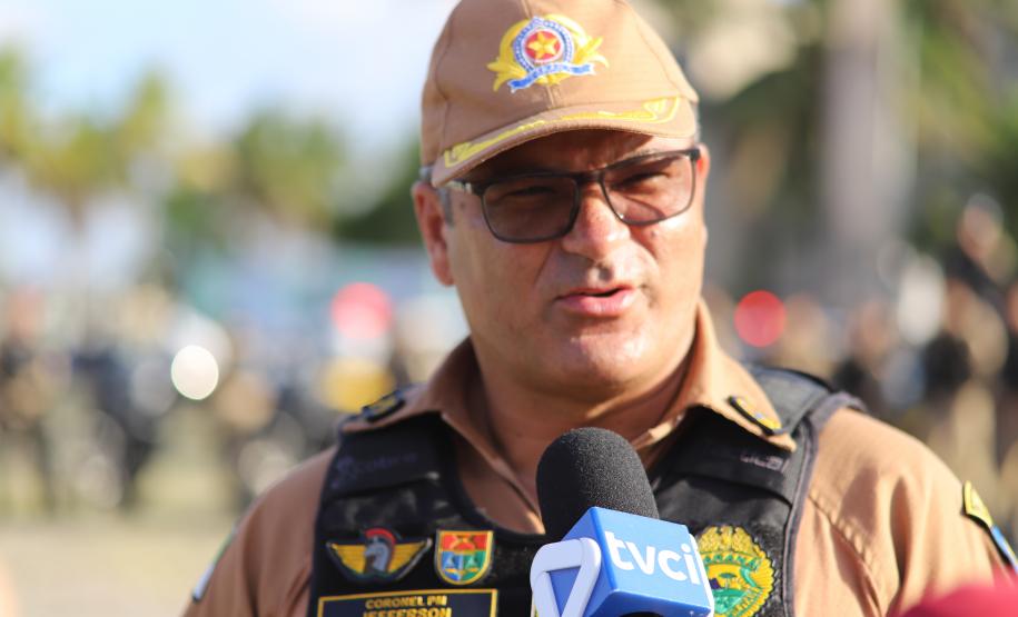 A atuação da PMPR contou com diversas modalidades de policiamento