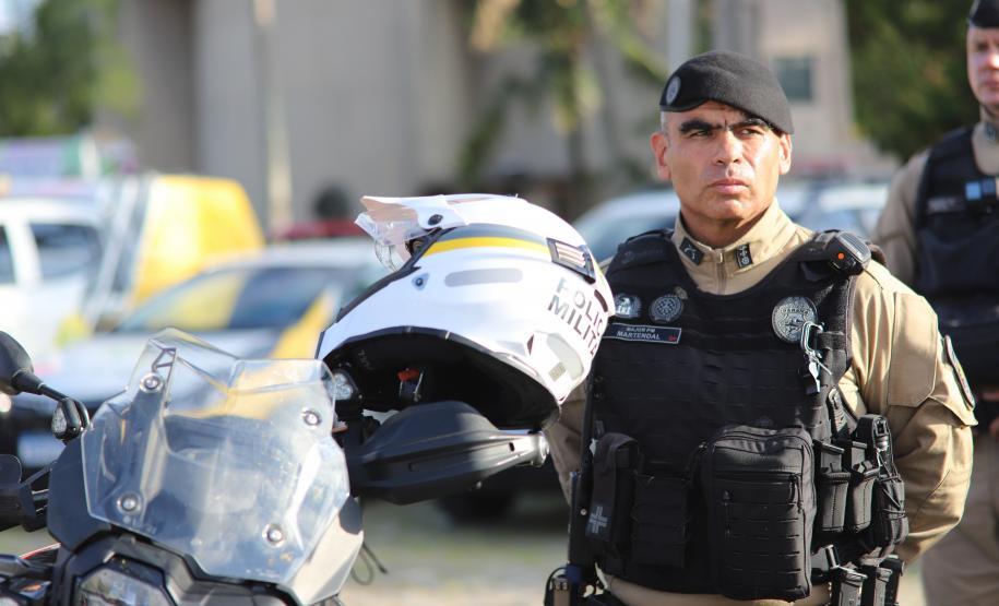 A atuação da PMPR contou com diversas modalidades de policiamento