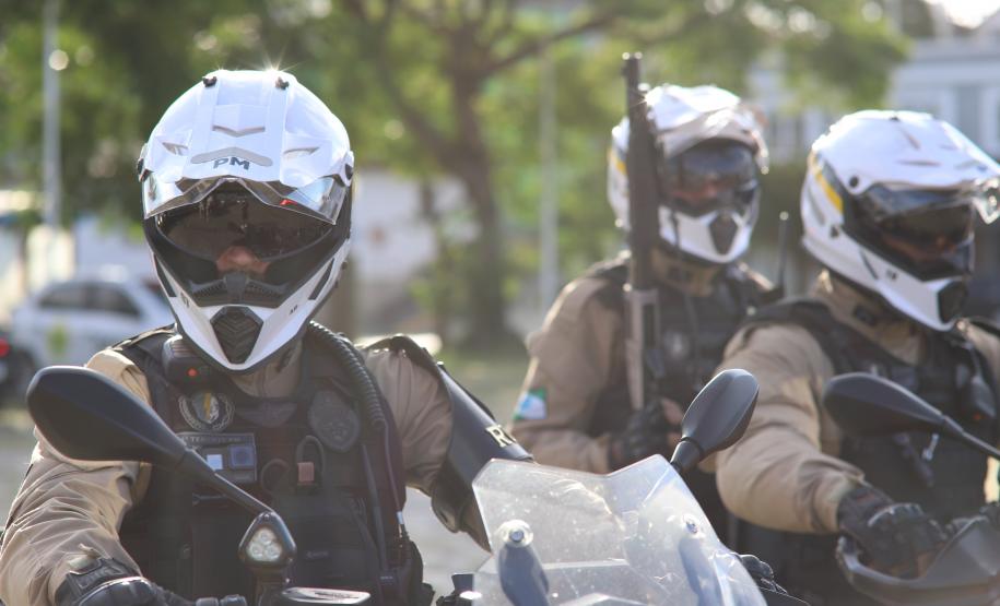 A atuação da PMPR contou com diversas modalidades de policiamento