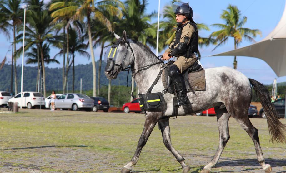 A atuação da PMPR contou com diversas modalidades de policiamento