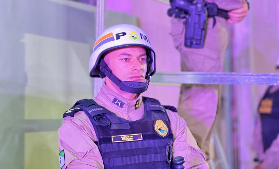 A presença ostensiva da corporação garantiu um ambiente seguro para todos os 8000 mil moradores e turistas