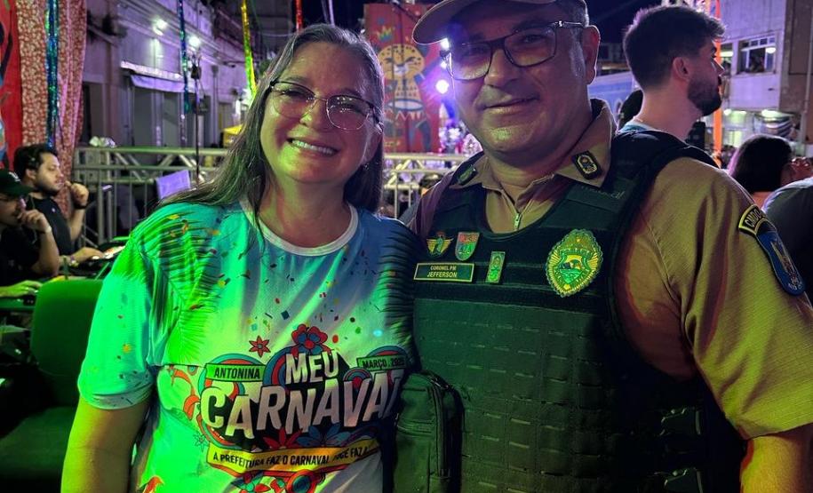 A presença ostensiva da corporação garantiu um ambiente seguro para todos os 8000 mil moradores e turistas