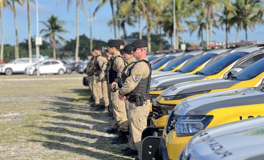 A atuação da PMPR contou com diversas modalidades de policiamento