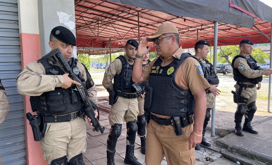 A atuação da PMPR contou com diversas modalidades de policiamento