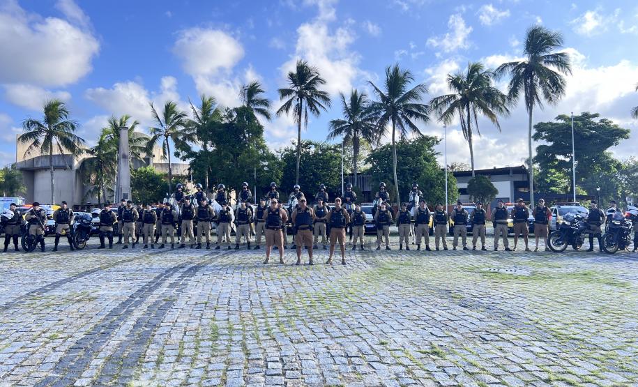 A atuação da PMPR contou com diversas modalidades de policiamento
