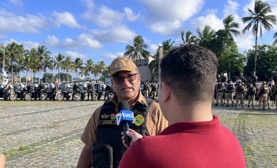 A atuação da PMPR contou com diversas modalidades de policiamento