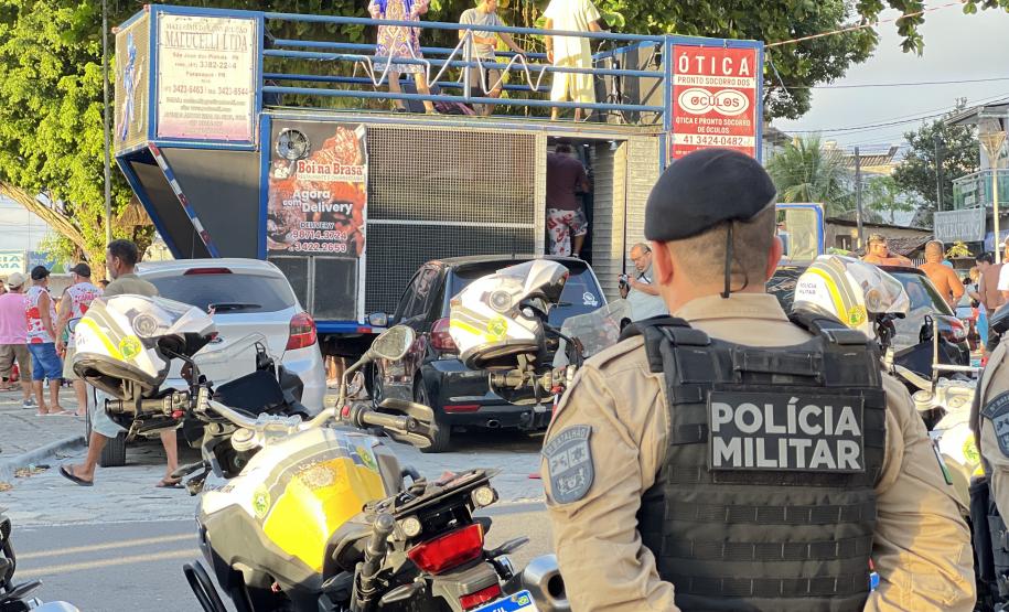 A atuação da PMPR contou com diversas modalidades de policiamento