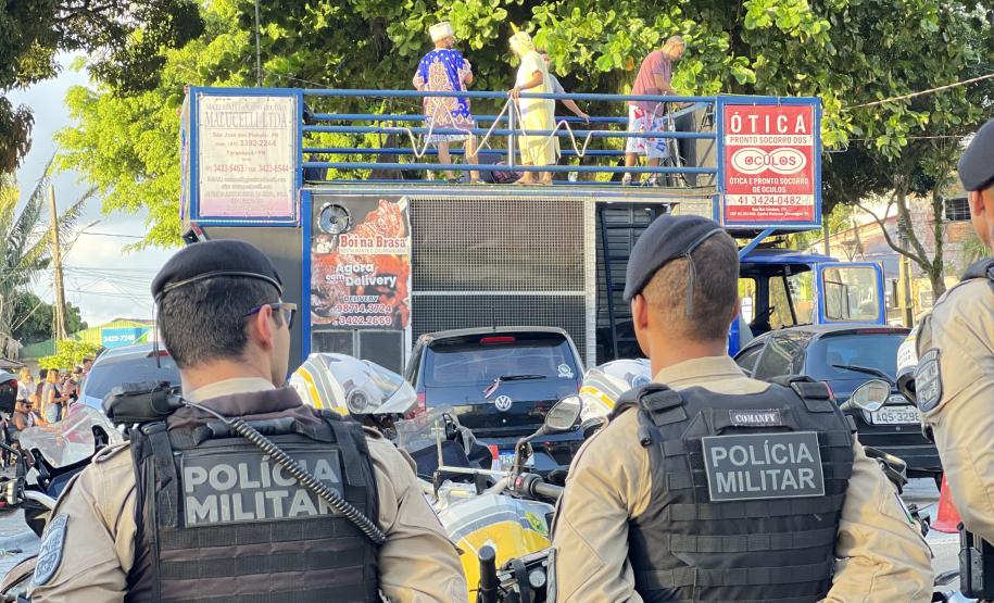 A atuação da PMPR contou com diversas modalidades de policiamento