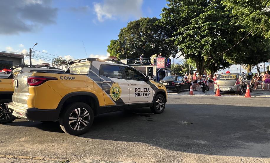 A atuação da PMPR contou com diversas modalidades de policiamento