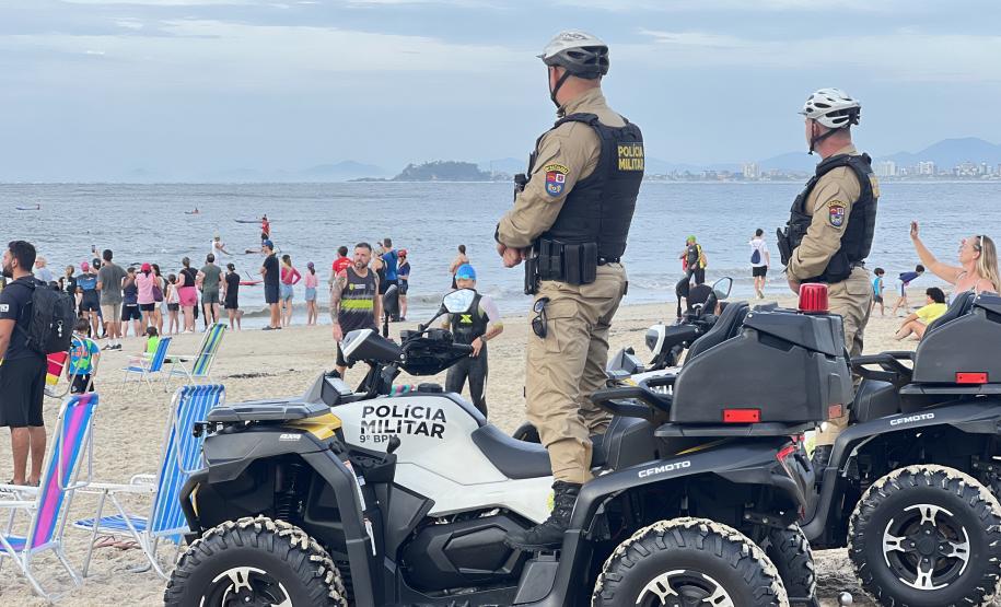 Para assegurar que a prova ocorresse com tranquilidade, a PMPR mobilizou efetivo de diferentes unidades