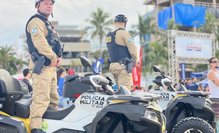 Para assegurar que a prova ocorresse com tranquilidade, a PMPR mobilizou efetivo de diferentes unidades