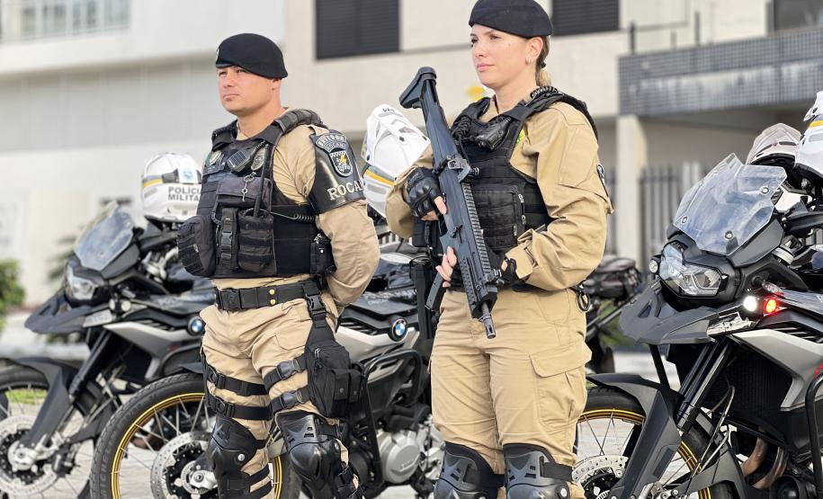 Para assegurar que a prova ocorresse com tranquilidade, a PMPR mobilizou efetivo de diferentes unidades